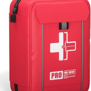 Kit completo de primeros auxilios con compartimentos etiquetados, kits de emergencia del sistema Molle para automóvil, hogar, senderismo, mochilero, campamento, viajes y ciclismo