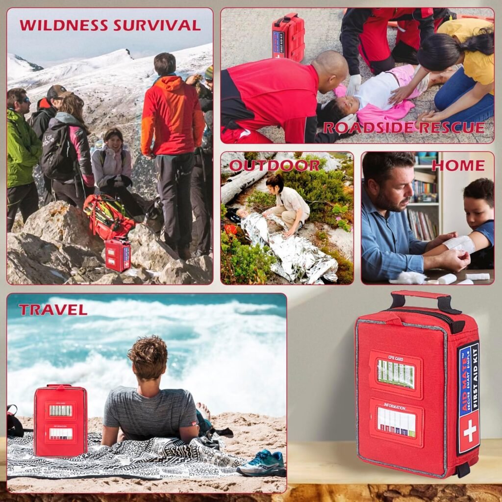 Kits de primeros auxilios versátiles.  Kits primeros auxilios 166 piezas